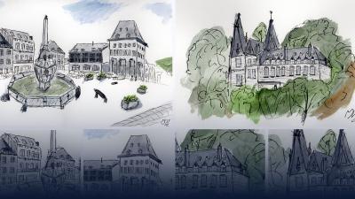 Waterverf schilderijen