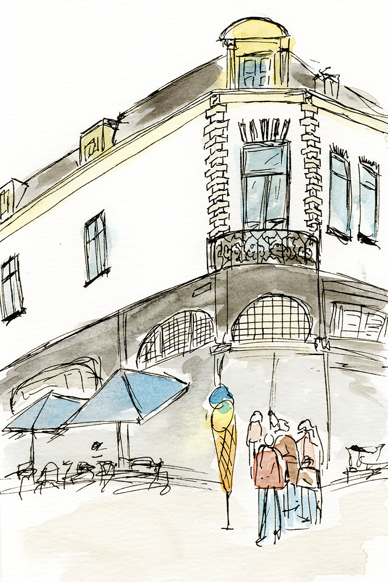 New ice cream shop in the city center of Tiel