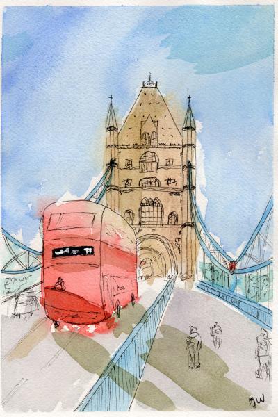 Londen Iconen: Tower Bridge en de Rode Bus
